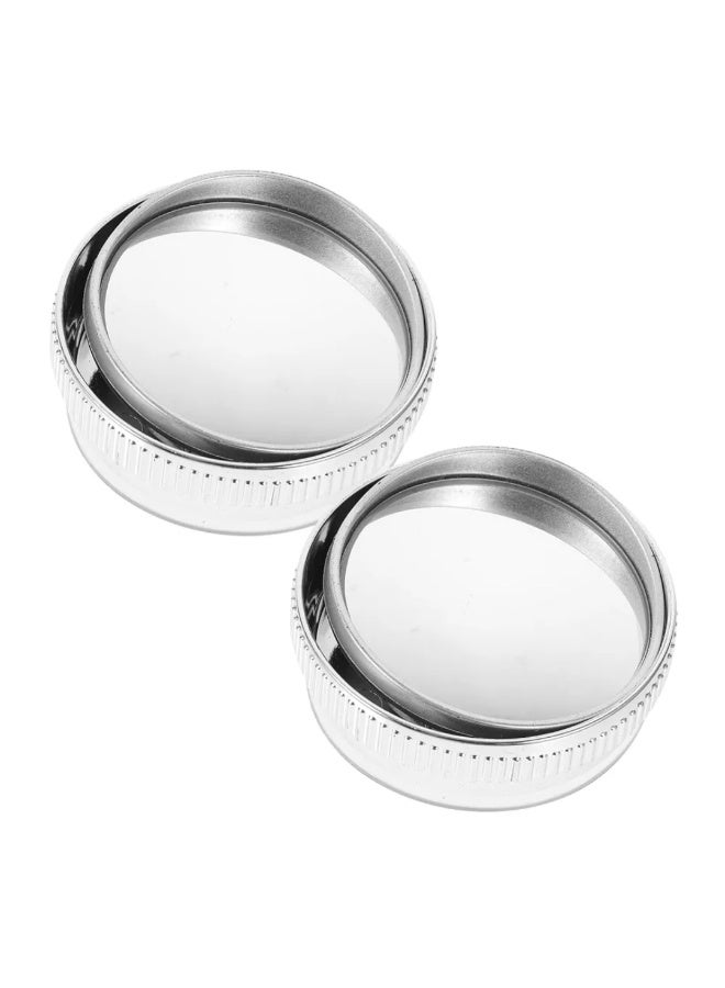 2 small car mirrors - wider road view and mounted on the side mirrors - Image 1