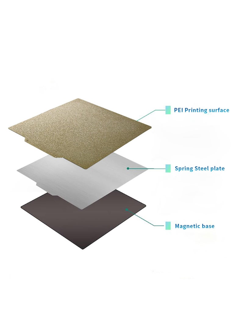 Y&D - 3D Printing Magnetic Build Plate Dual Sided Textured Flex Bed 235x235mm with PEI Surface Hotbed Parts for Aquila Ender 3 Pro V2 S1 5 - Image 1