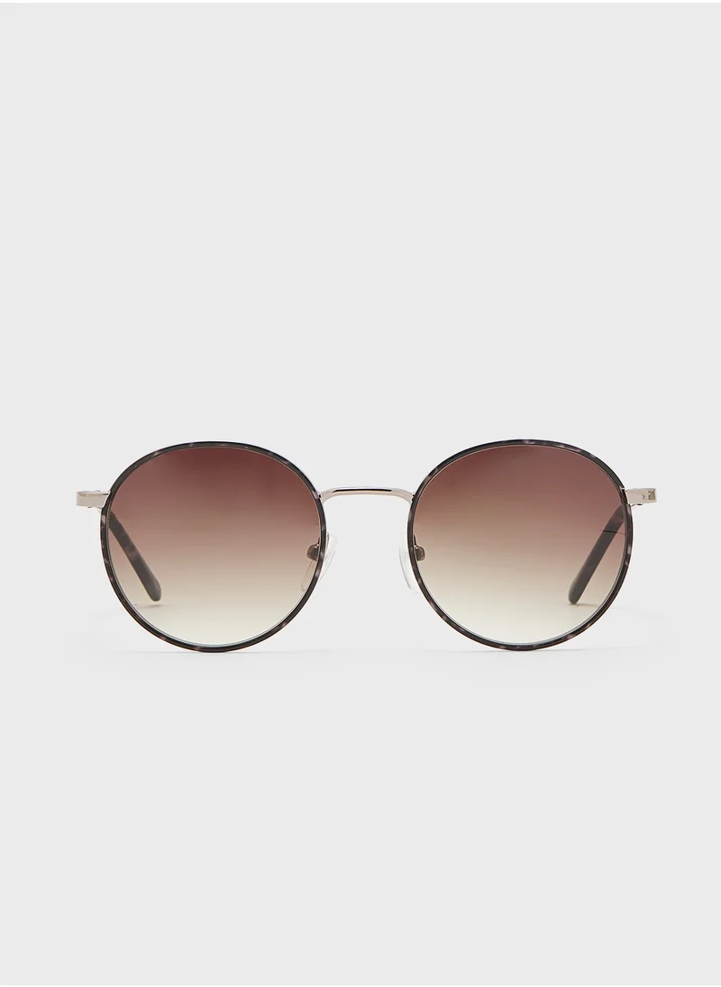 CALVIN KLEIN Round Sunglasses