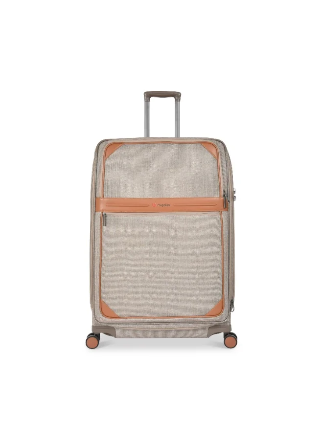 Magellan Magellan S2484TKU/3P 3 Piece Fabric Trolley Luggage Set 20/25/29 Inch, Soft Suitcases with 4 Double Wheels, Combination Lock, USB Port, Expandable Design & Telescopic Handle
