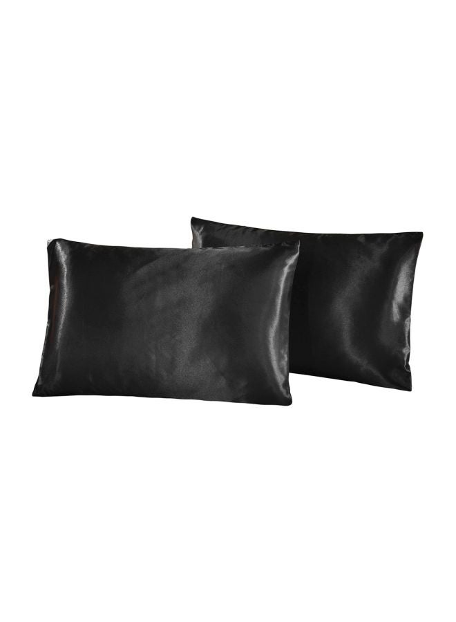 قطعتان من أكياس وسائد البوليستر السوداء قياس 20x30 بوصة - Image 1