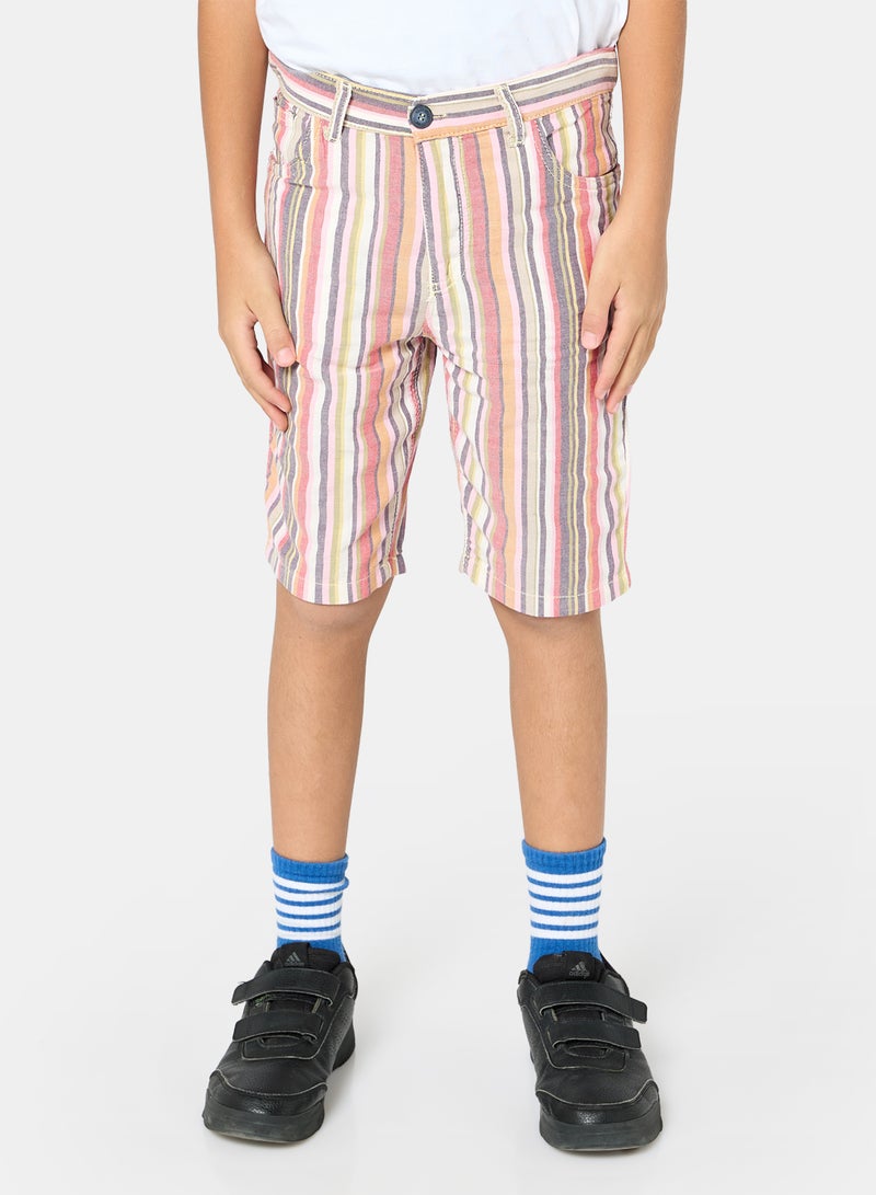 Panco Boys FLEXIBLE Striped Shorts - Image 1