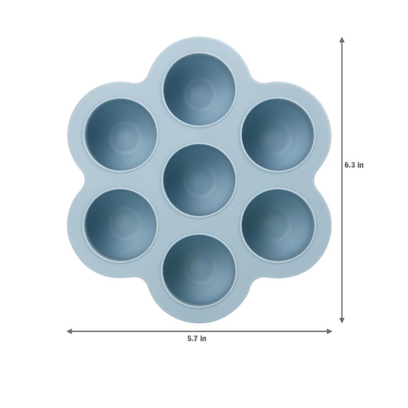 PandaEar 3 Pack Baby Food Freezer Tray with Lids, Silicone Baby Food Storage Container for Homemade Baby Food, Purees, Breastmilk (Blue/Green/Carnation) - Image 5