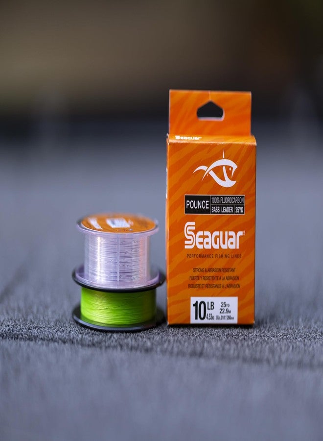 Seaguar Pounce Bass Fishing Leader, 100% Fluorocarbon, 10lbs, 25yd Spool - 10PBL25 - Image 2