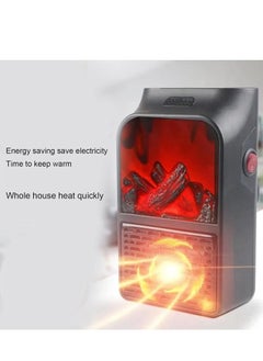 Flame Heater Mini With Italian technology , PTC Ceramic Heating 1000W Portable Fireplace Heater for rooms , office and home (EU Plug 220V) Fast Heating Built In Timer - Remote Control - pzsku/Z8F4426264AF7E42D7A42Z/45/_/1730015845/4726368e-3104-4ace-8137-df7c718cb72b