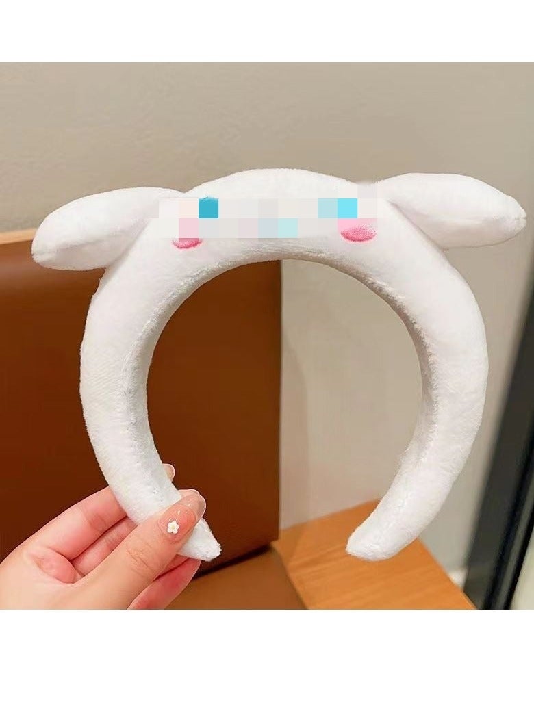 طوق رأس للبنات، بتصميم كلب قرفة، طوق شعر مبتكر للصور، إكسسوارات شعر لطيفة للأطفال، طوق رأس للحفلات، ربطة شعر
