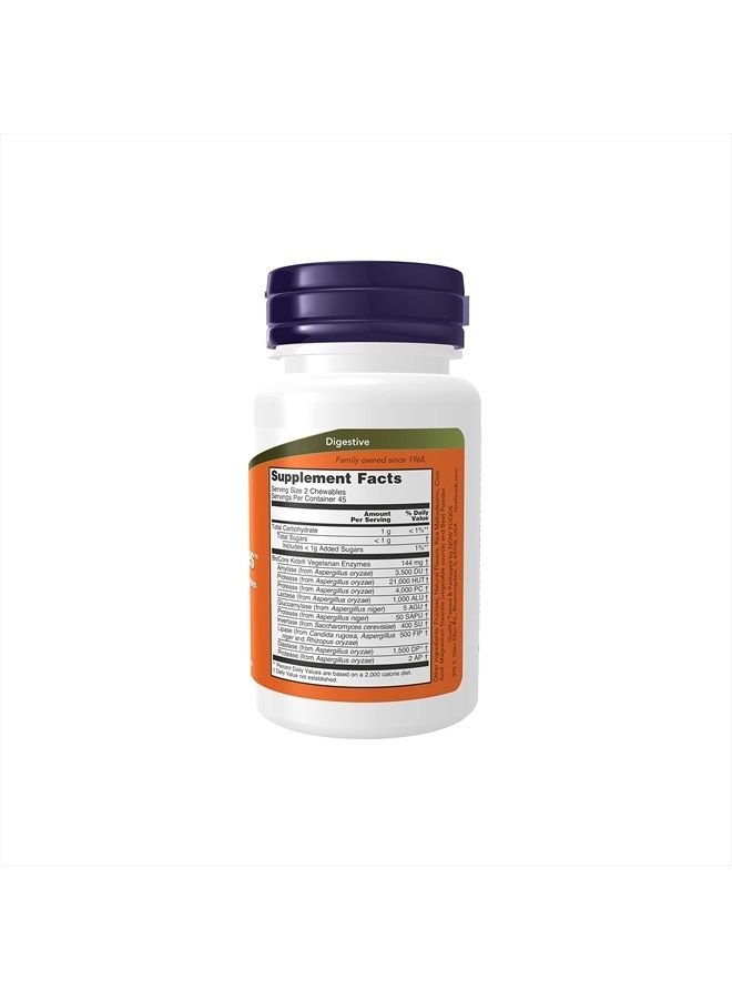 now Supplements, ChewyZymes, Broad Spectrum Chewable Enzymes, Berry Flavor, 90 Chewables - Image 2