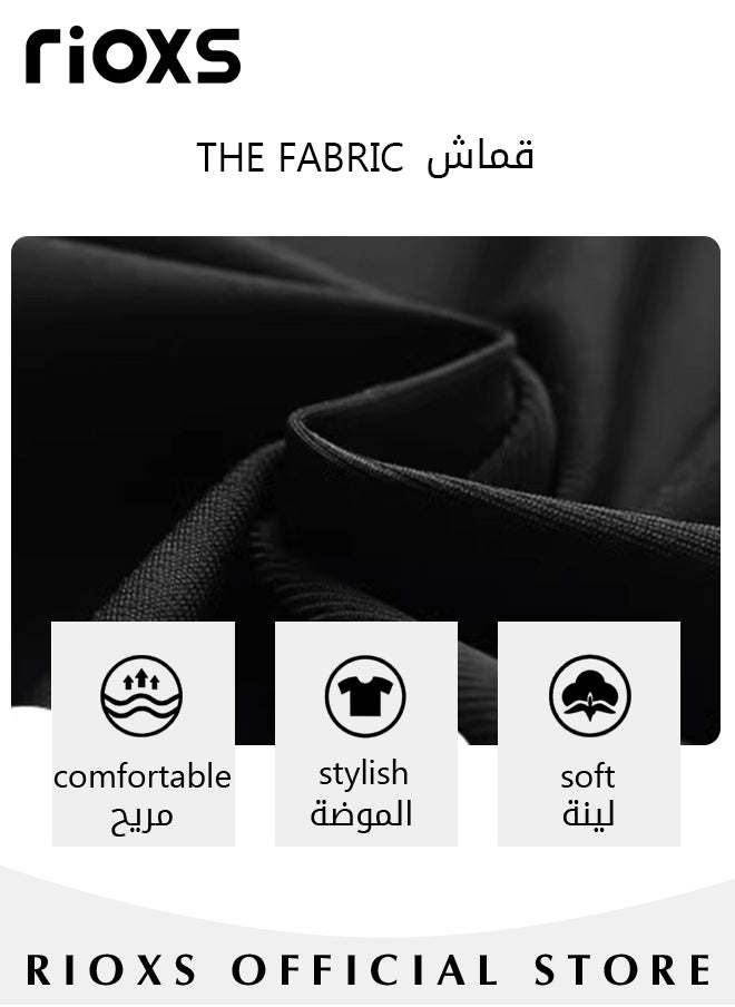 RIOXS - Men's Sweatpants,Loose Leg Pants With Adjustable Ankle Cinch Cord,Elastic Waist Jogger Pants,Sweat Pants For Men Teens With Pockets,Running Jogging Workout Track Pants - Image 1