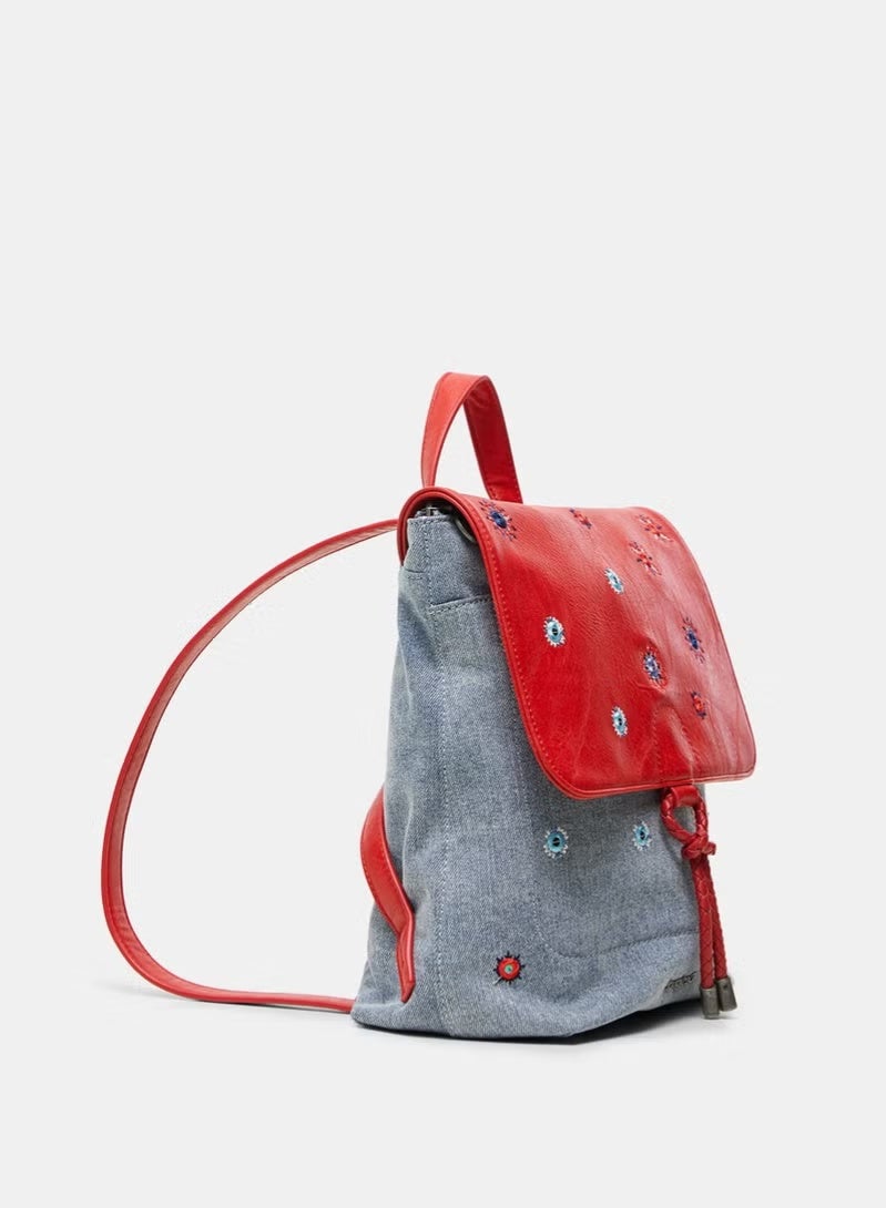 Desigual Mandala Canvas Backpack - Image 3