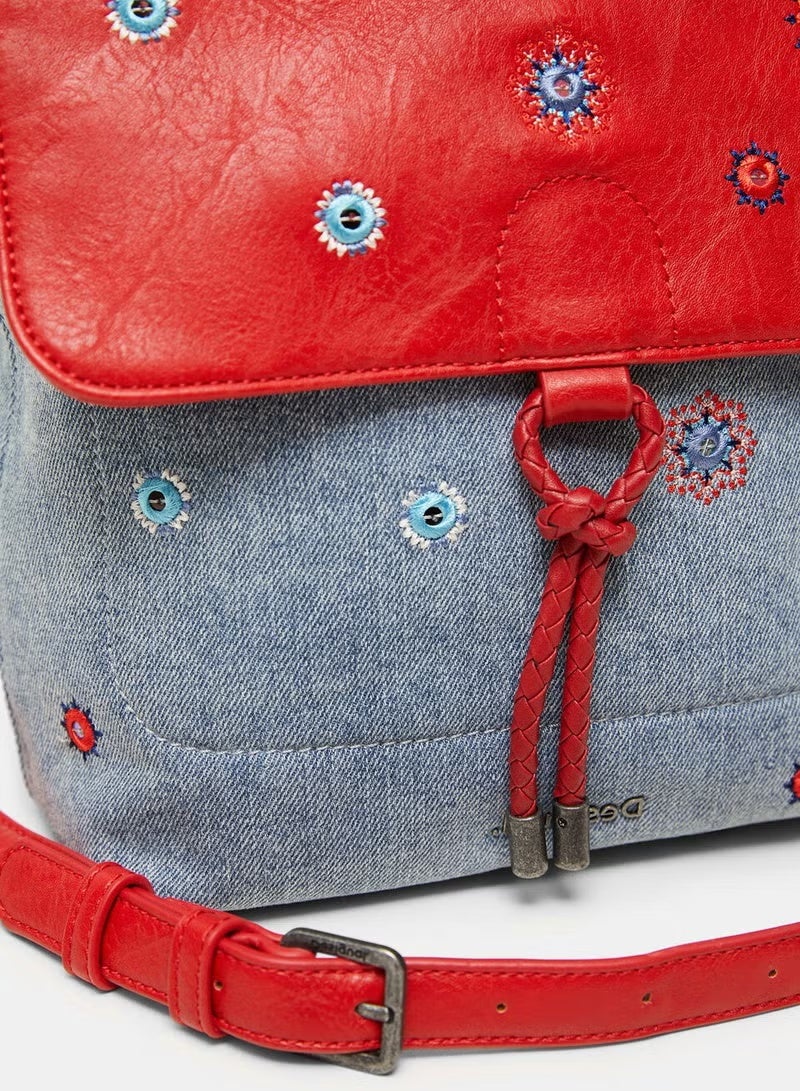 Desigual Mandala Canvas Backpack - Image 5