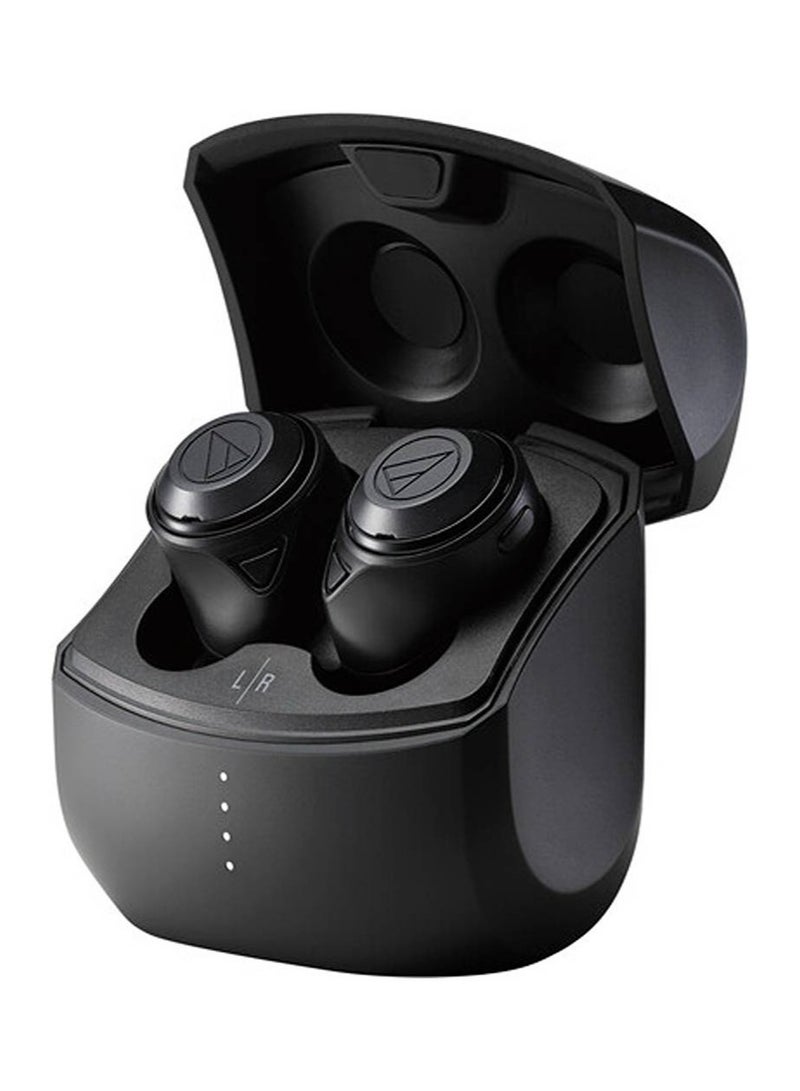 أوديو تكنيكا سماعات رأس Audio-Technica ATH-CKS50TW ANC True Wireless داخل الأذن، صوت جهير عميق مع ملاءمة محكمة، مشغلات Bass HD TWS مقاس 9 مم، تشغيل يصل إلى 20 ساعة، مقاومة لرذاذ الماء IPX4، أسود | ATH-CKS50TW - بي كيه - Image 1