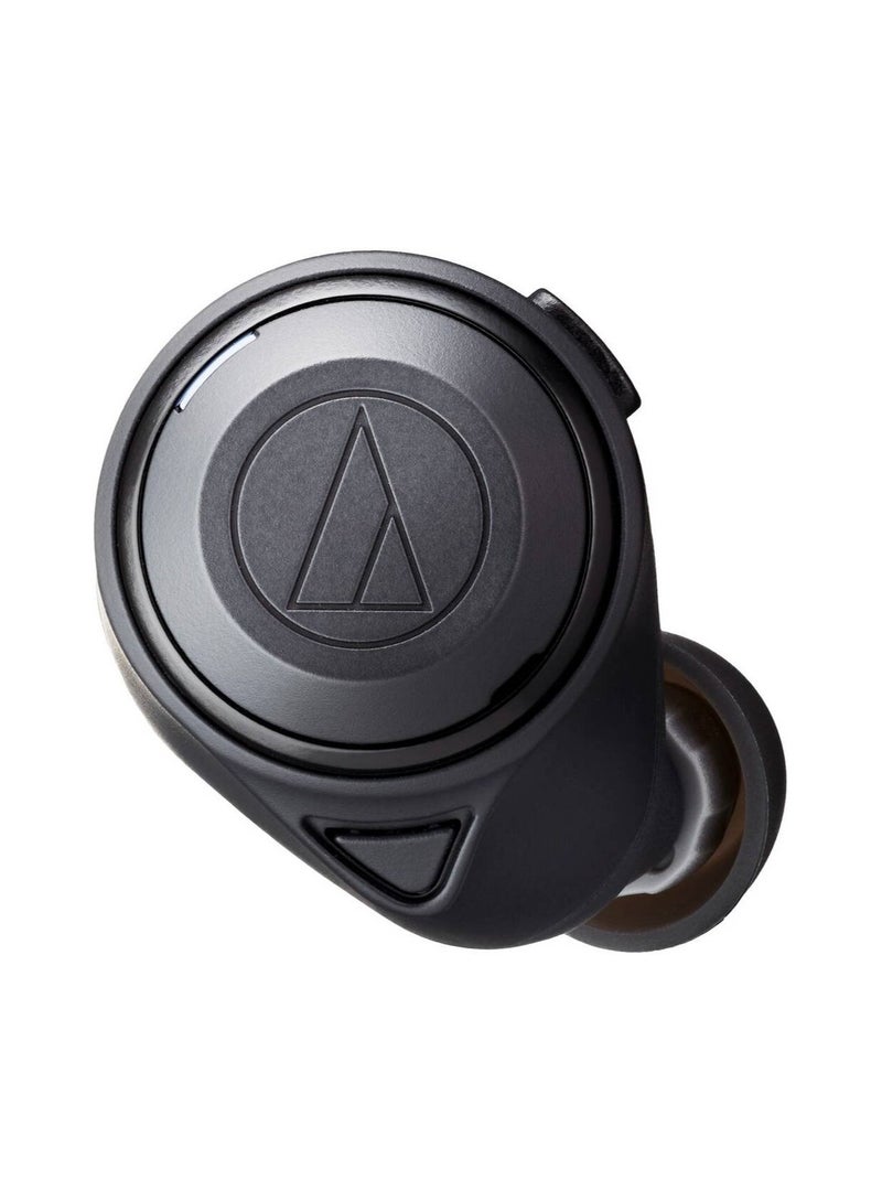 أوديو تكنيكا سماعات رأس Audio-Technica ATH-CKS50TW ANC True Wireless داخل الأذن، صوت جهير عميق مع ملاءمة محكمة، مشغلات Bass HD TWS مقاس 9 مم، تشغيل يصل إلى 20 ساعة، مقاومة لرذاذ الماء IPX4، أسود | ATH-CKS50TW - بي كيه - Image 4