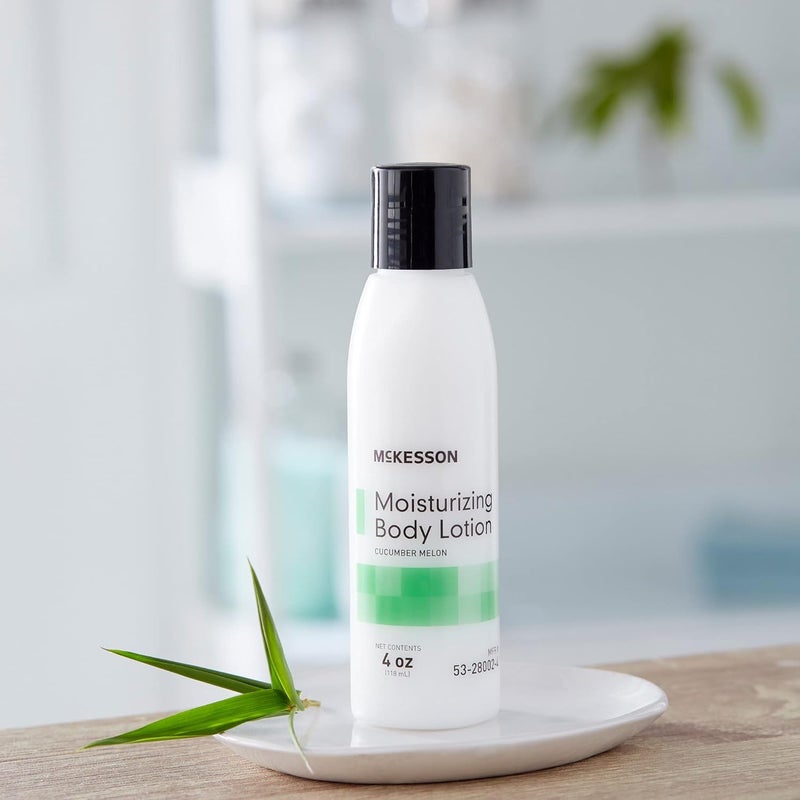 McKesson Hand and Body Lotion for Fragile Skin Moisturizes Dry Cracked Skin Cucumber Melon Scent 4 oz 48 Count - Image 5