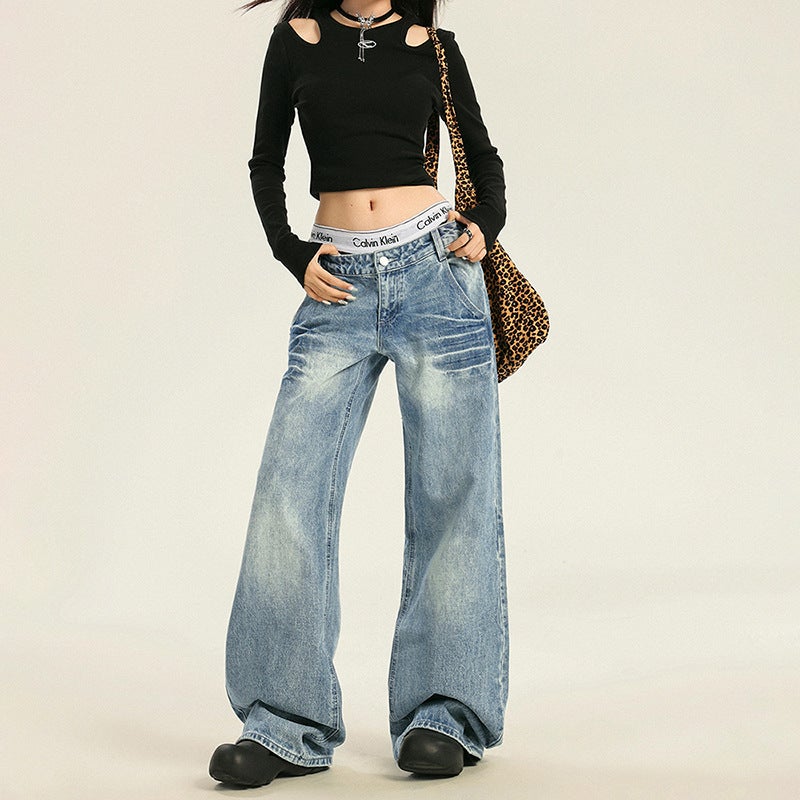 Unisex Casual Daily Denim Jeans - Image 1