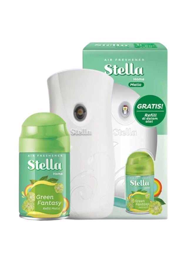 STELLA مجموعة ماتي (معطر + إعادة تعبئة) 225 مل فانتازيا خضراء - Image 5