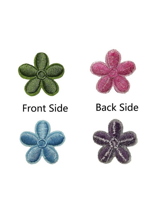 Juland 23Pcs Mini Sun Flower Embroidered Patches Self Adhesive Embroidered Custom Backpack Patches For Men, Women, Boys, Girls, Kids - Image 2