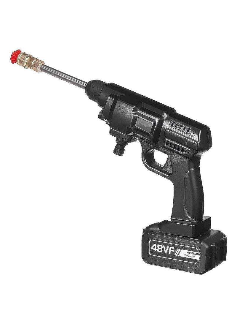 48V 25000mAh 30Bar Cordless High Pressure Car Washer with Nozzles Water Gun Set Garden Cleaning Jet Washing Machine Multi Purpose With Uk 3 Pin Adapter - Image 1