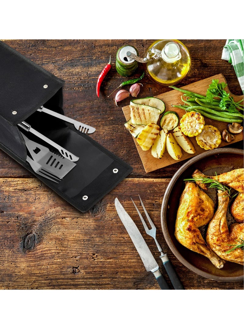 Portable BBQ Tool Bag for Outdoor Grilling and Camping, Foldable Design for Easy Storage and Transport - Image 3