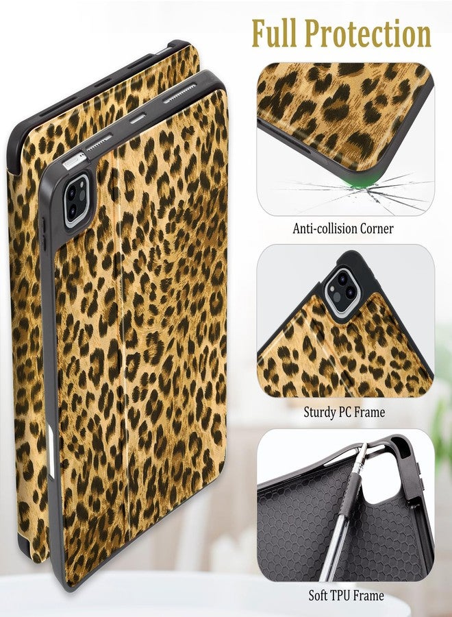 Lokigo for iPad Air 11 Inch Case M2 2024, Leopard iPad Air 5th Generation Case 2022, Case for iPad 4th Generation 2020, Multi-Angle Viewing iPad 10.9 Case with Adjustable Stand Auto Wake/Sleep, Brown - Image 3