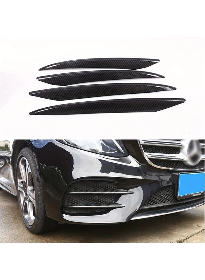 Bright Black 4 Pcs Front Grille Trim ABS Kit For Modern Car Styling - Image 5