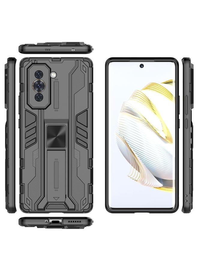 اس-توب جراب لهاتف Huawei Nova 10 4G Supersonic PC + جراب هاتف واقي مقاوم للصدمات من مادة TPU مع حامل - Image 2