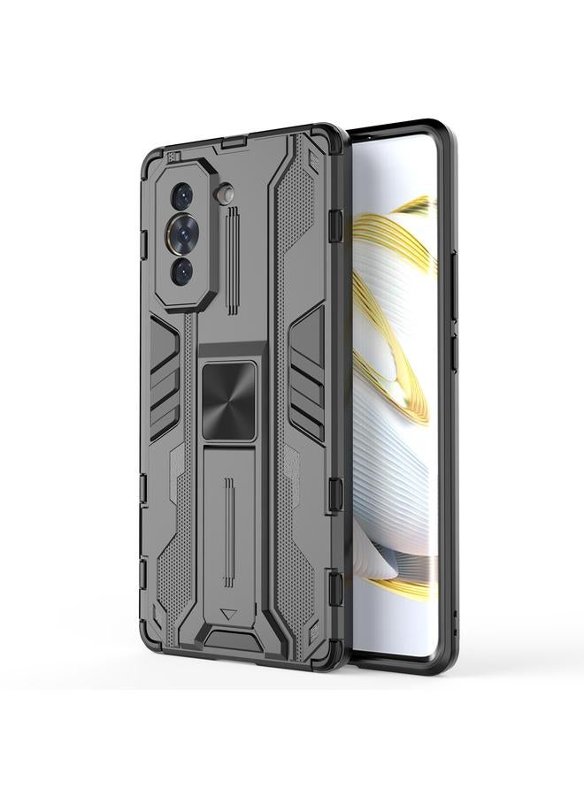 اس-توب جراب لهاتف Huawei Nova 10 4G Supersonic PC + جراب هاتف واقي مقاوم للصدمات من مادة TPU مع حامل - Image 1