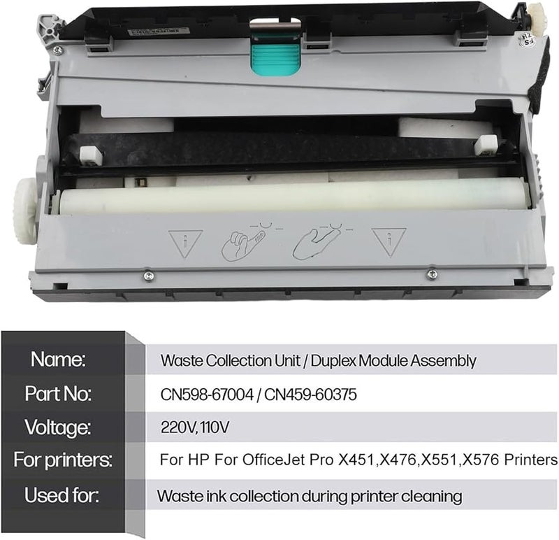 وحدة استبدال وحدة تجميع نفايات الحبر لطباعة الوجهين HP Pro X451 X551 X476 X576 - Image 5