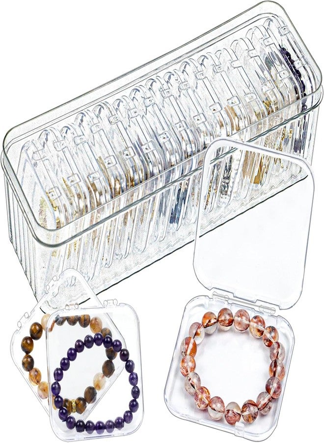 COLBEX Clear Jewelry Organizer Box, Plastic Jewelry Organizer Holder with 15 Portable Jewelry Cases, Travel Jewelry Storage for Earrings Rings Necklaces Brooch (1Box+14Cases) - Image 1
