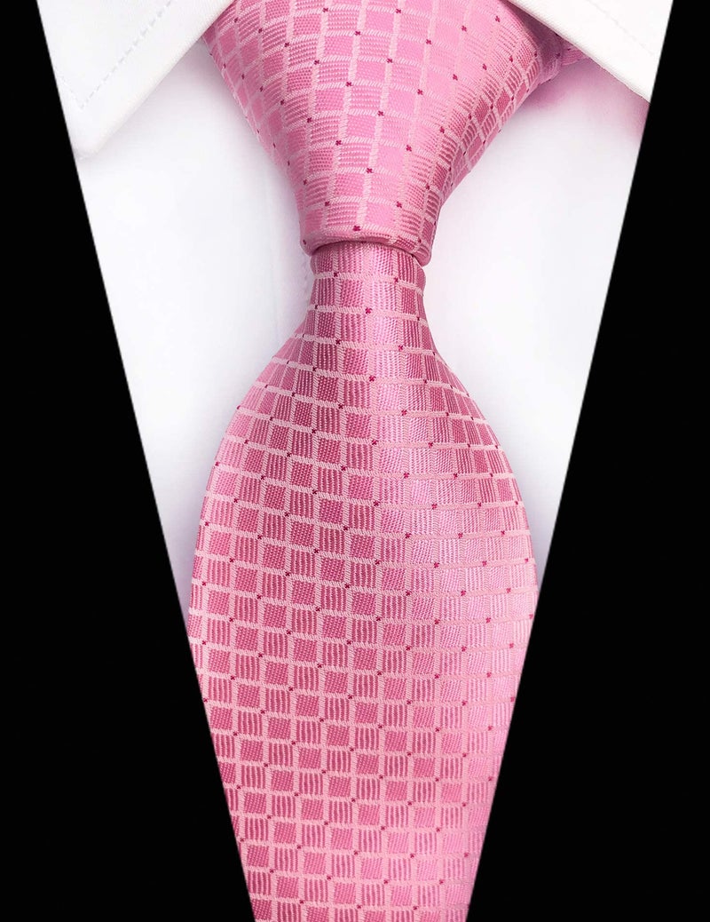 Adulove Men's Necktie Classic Silk Tie Woven Jacquard Neck Ties 6 PCS - Image 5