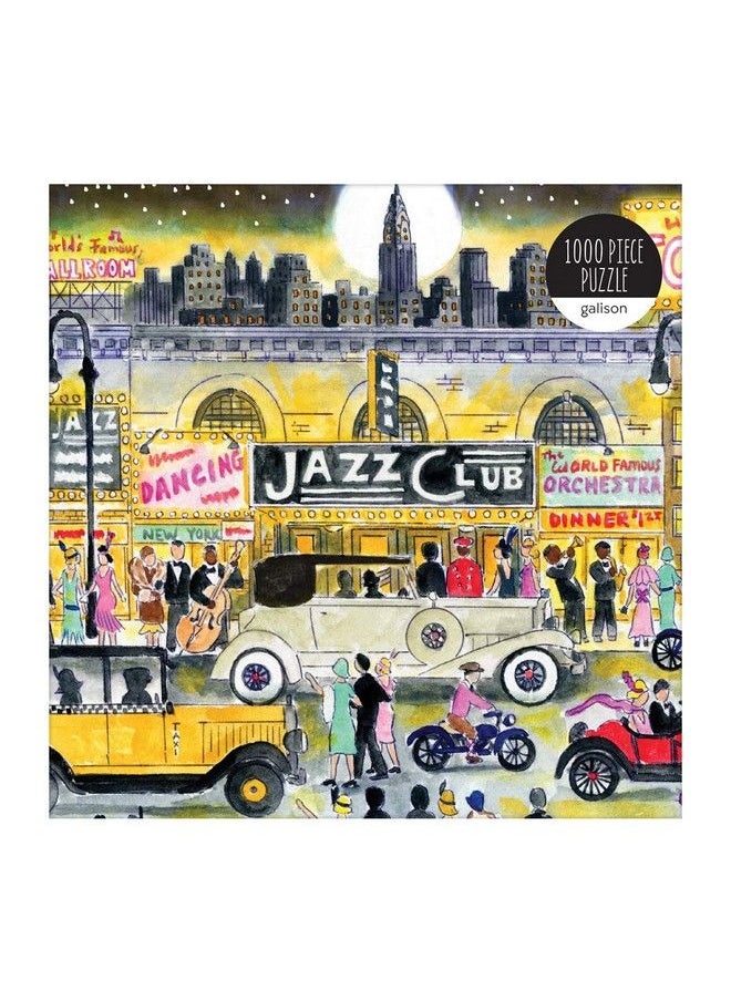 Galison Michael Storrings Jazz Age 1000 Piece Puzzle From 20”X20” Jigsaw Puzzle, Beautifully Illustrated Design, Fun & Challenging Activity The Whole Family Can Enjoy, Great Gift Idea  - Image 3