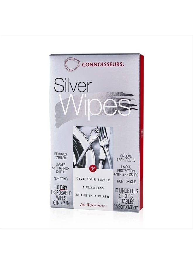 CONNOISSEURS Silver Cleaner Wipes, 10 Count - Image 1