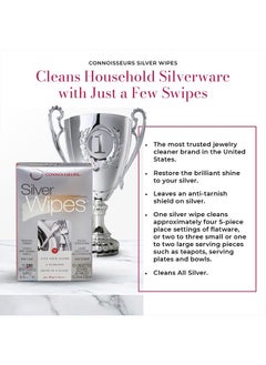 CONNOISSEURS Silver Cleaner Wipes, 10 Count  - Image 2