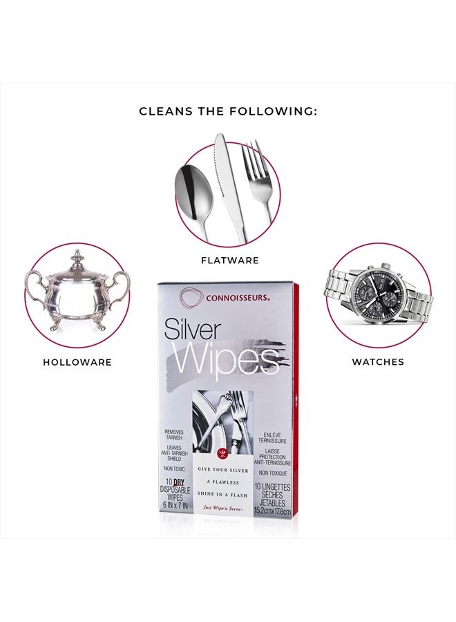 CONNOISSEURS Silver Cleaner Wipes, 10 Count - Image 5