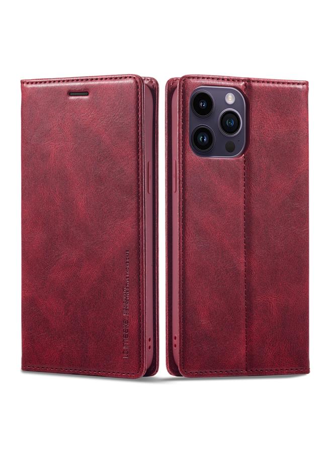 The Bros Case For iPhone 14 Pro Max RFID Anti-theft Leather Phone Case