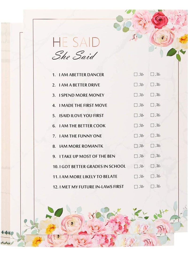 fantasize 40pcs Hen Night Party Games, Advice For The Bride Cards, How Well do You Know the Bride, 4 Games, for hen do or bridal shower with the bride to be, Pink, 5 x 7 Inches - Image 4