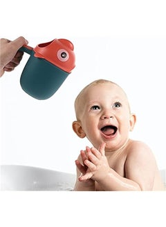 Generic 2pcs Shampoo Rinser Bath Rinse Cup Baby Bath Rinser Wash Hair Cup Newborn Bath Shower Washing Head Pails  - Image 2