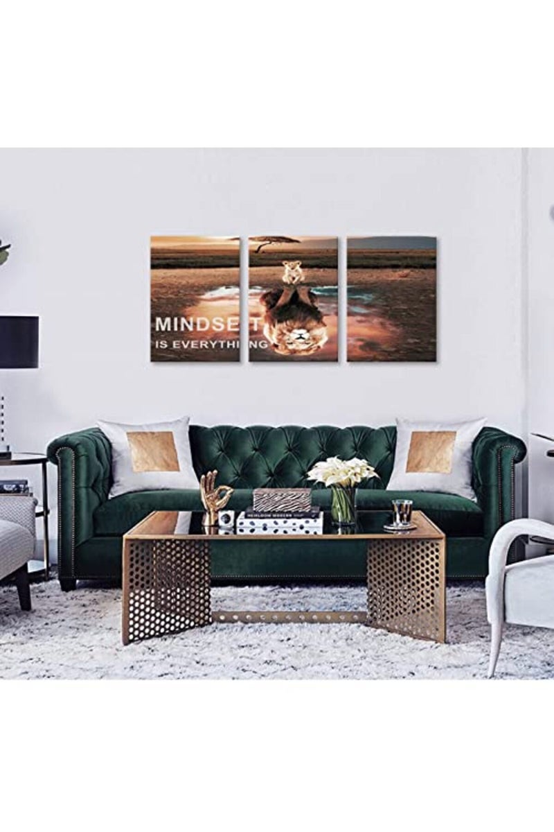 KAWAHONE Motivational Lion Wall Art - Image 4