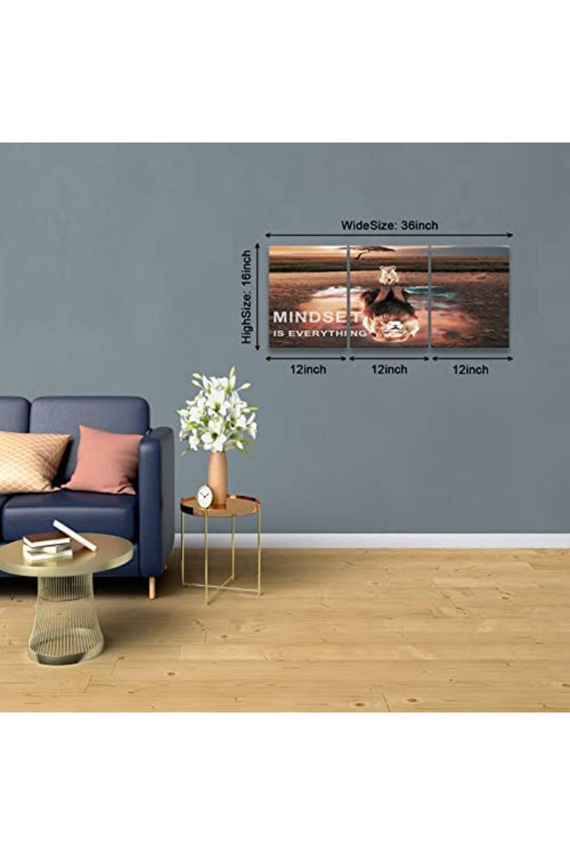 KAWAHONE Motivational Lion Wall Art - Image 5