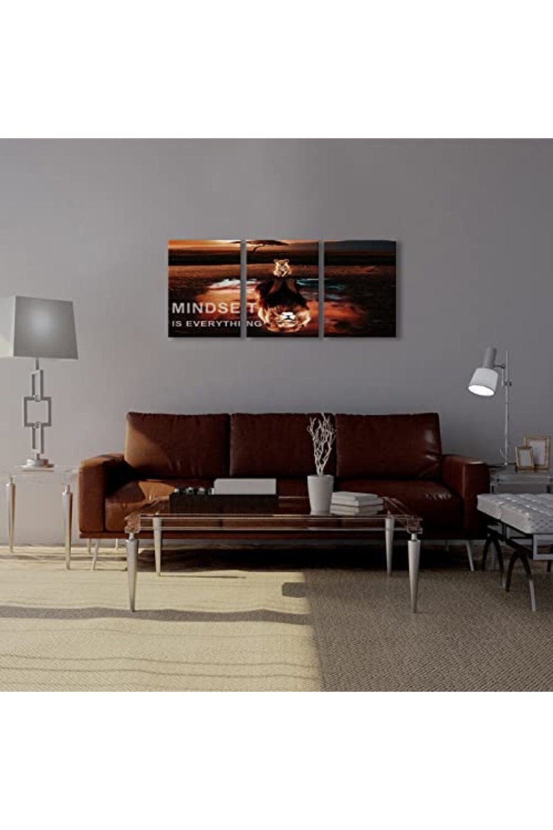 KAWAHONE Motivational Lion Wall Art - Image 3