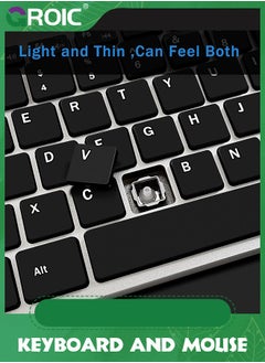 GROIC Wireless Keyboard and Mouse Combo, Compact Quiet Wireless Keyboard and Mouse Set 2.4G Ultra-Thin Design for Windows, Computer, Desktop, PC, Notebook, Laptop  - Image 4