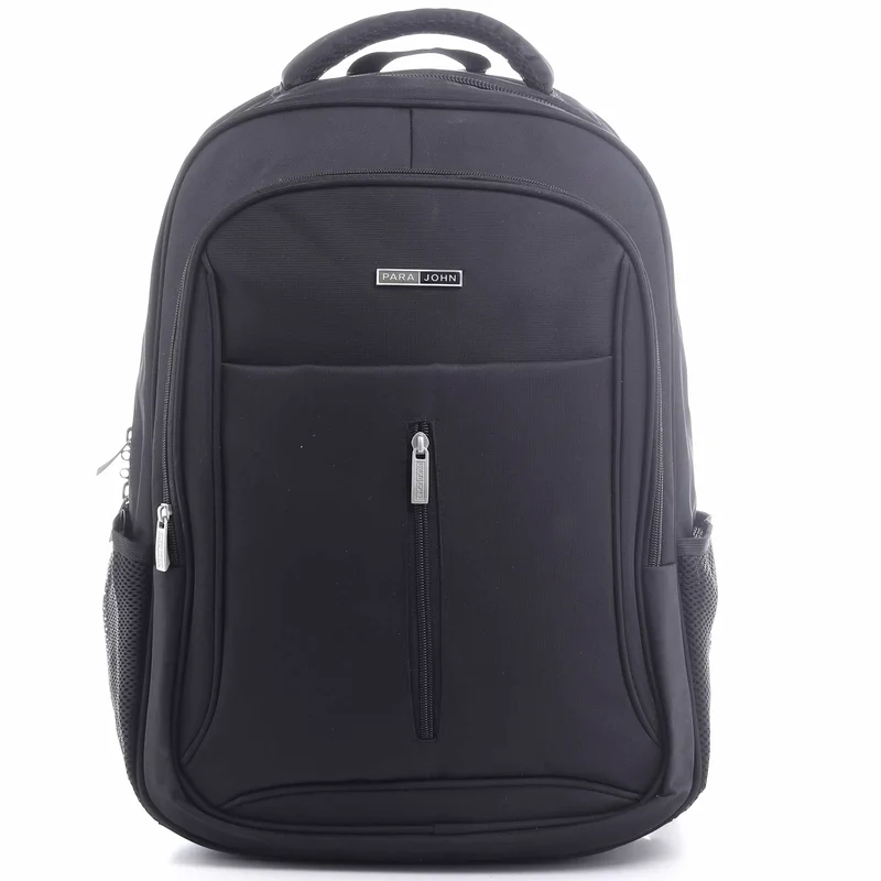 PARAJOHN Premium Executive Travel Backpack – Tough Nylon Built   | 19 Inches for Office,School and Daily Commute carrying capacity upto 16 inches Laptops| Water-Resistant | Secure Zipper Lock Option- Black