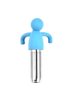 New Human-Shaped Tea Infuser Stainless Sky Blue (fine hole)