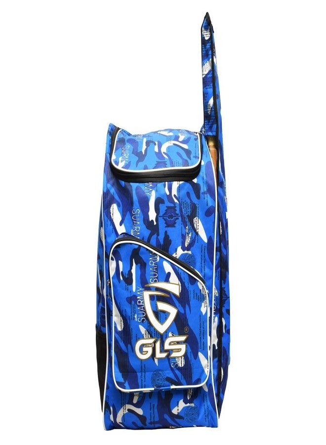 GLS Sniper Duffle Cricket Kit Bag with One Side Bat Sleeve (Blue) - Image 1