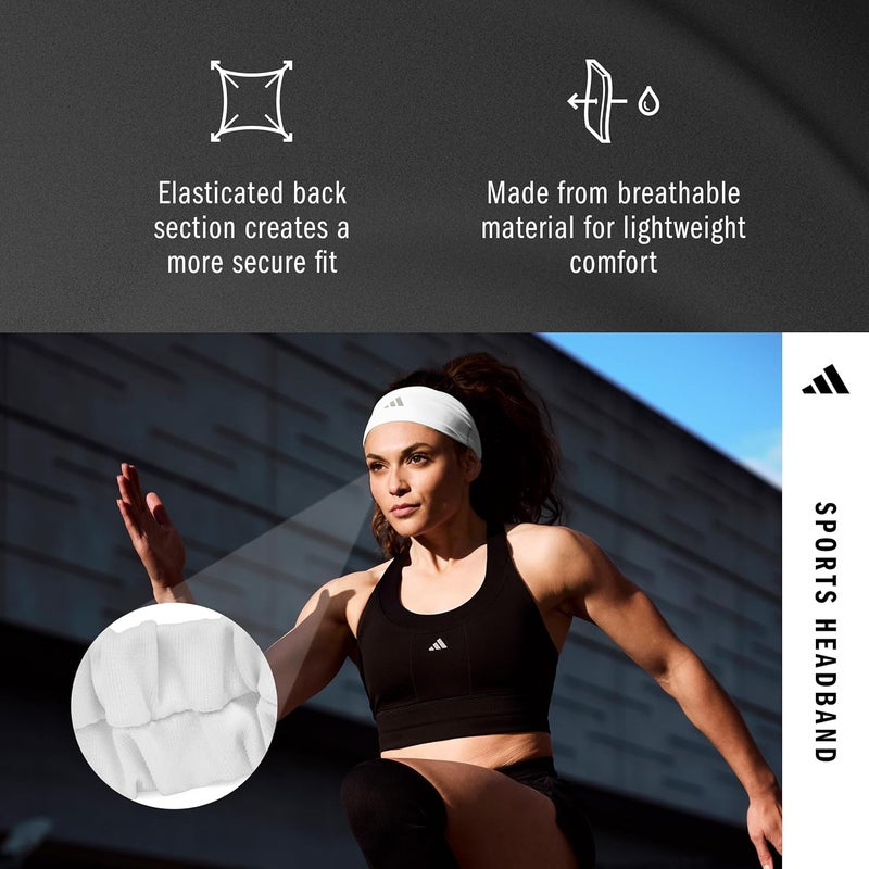 Adidas شريط رأس أديداس كلايمكول - أبيض - Image 4