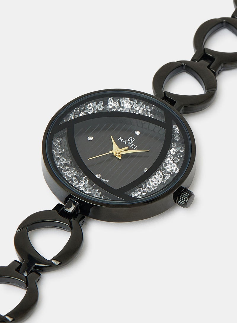 ماكسل ساعة يد نسائية كوارتز كلاسيكية تناظرية MX477 - 28 مم - Image 2