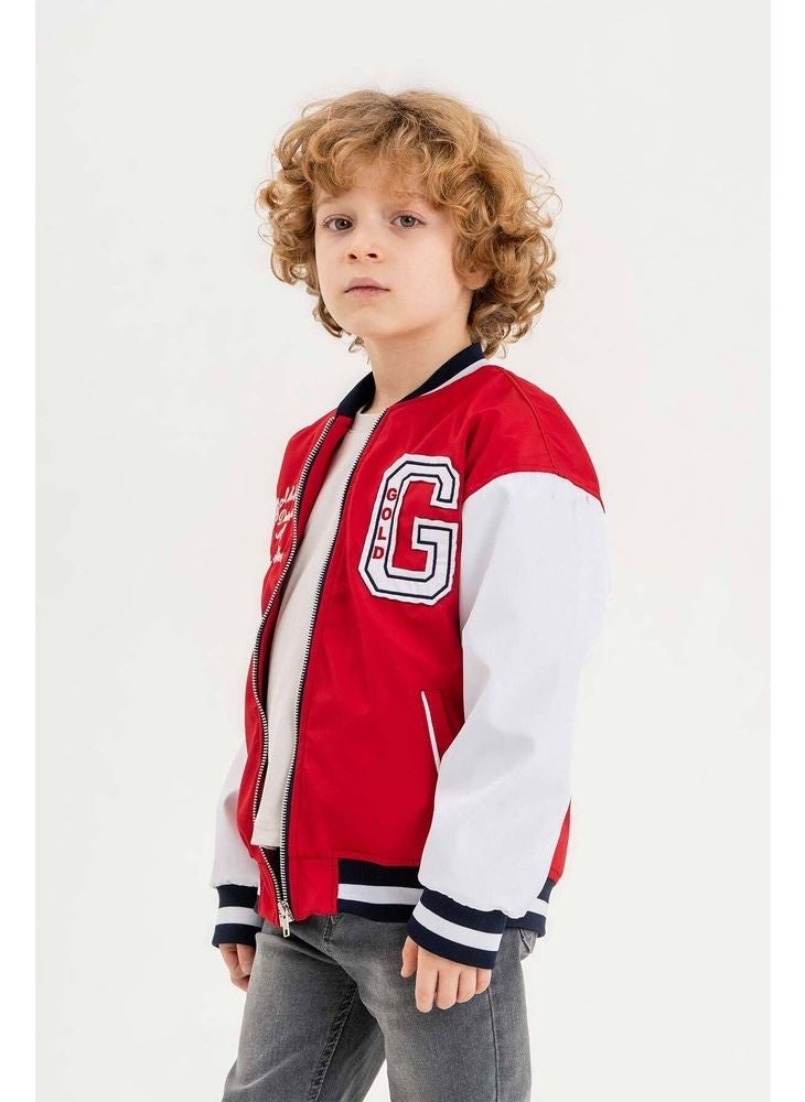 Gold Class Kidswear Double Pocket Waterproof Boys College Jacket  - Image 4