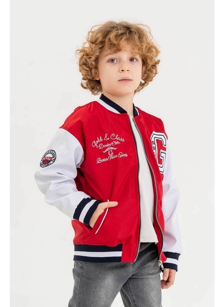 Gold Class Kidswear Double Pocket Waterproof Boys College Jacket  - Image 3