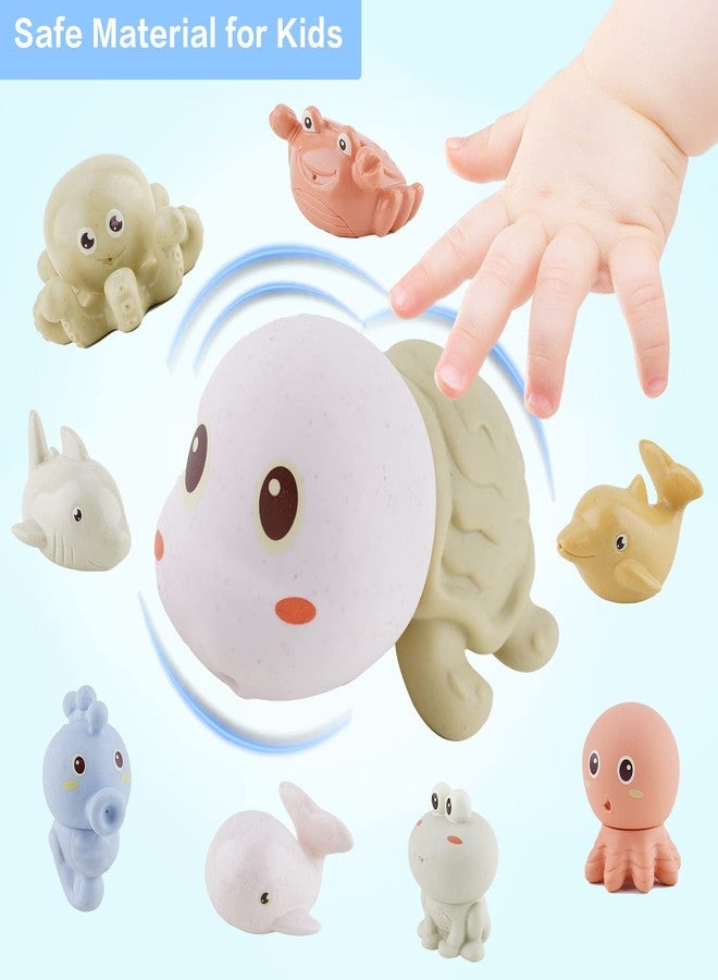 AMCHSURI Mold-Free Ocean Animal Bath Toys 10 Pack | Sensory Water Play Toys for Babies 6-18M & Toddlers 1-3Y | Safe Bathtub Pool Float Toys | Baby Shower, Birthday - Image 5