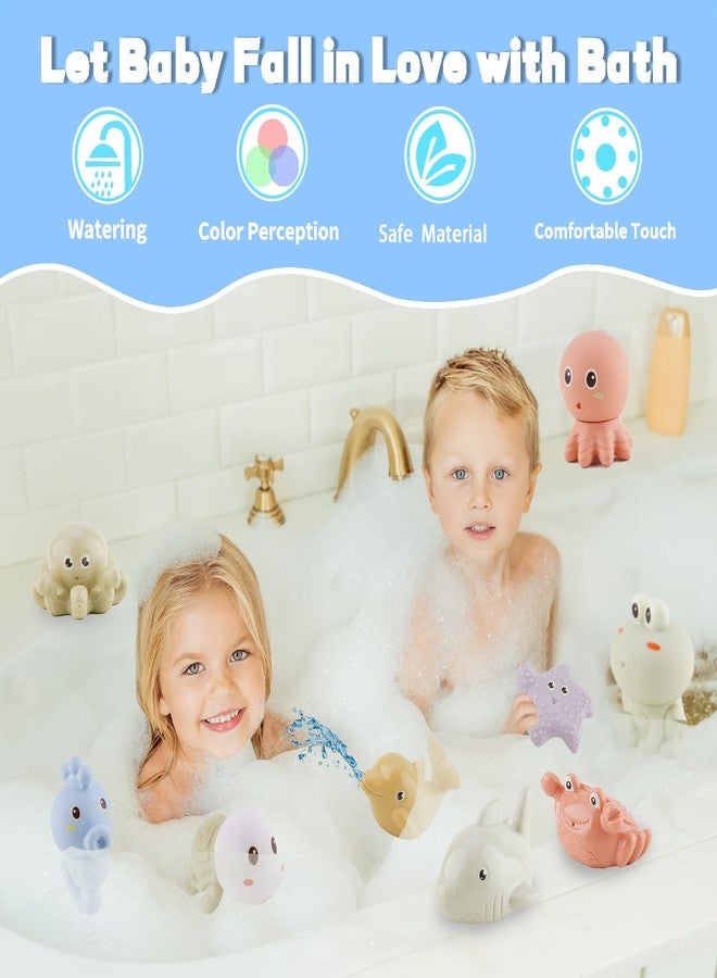 AMCHSURI Mold-Free Ocean Animal Bath Toys 10 Pack | Sensory Water Play Toys for Babies 6-18M & Toddlers 1-3Y | Safe Bathtub Pool Float Toys | Baby Shower, Birthday - Image 3