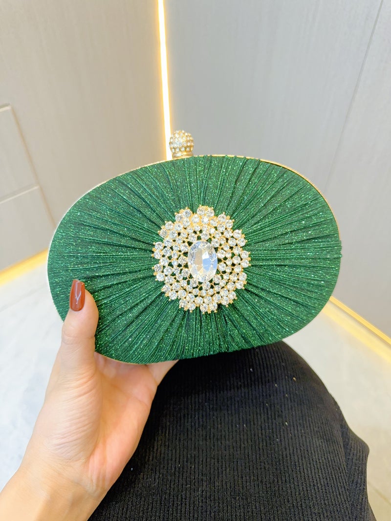 New Socialite Clutch Bag Women'S High-End Banquet Small Bag Evening Wear Hand Bag Cheongsam Bag Crossing Evening Bag - Image 2